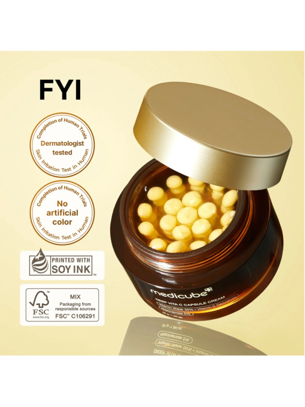 Medicube Deep Vita C Capsule Cream 55g NIB K-Beauty - Picture 4 of 10